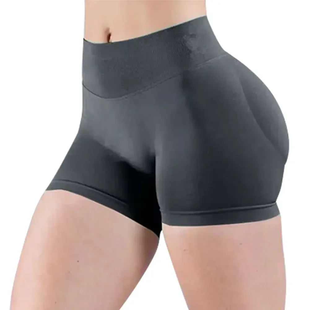 Seamless Yoga Shorts High Elastic Fitness Running Yoga Pants Soft Womens Workout Tights Gym Wear Cropped Sports Tights 