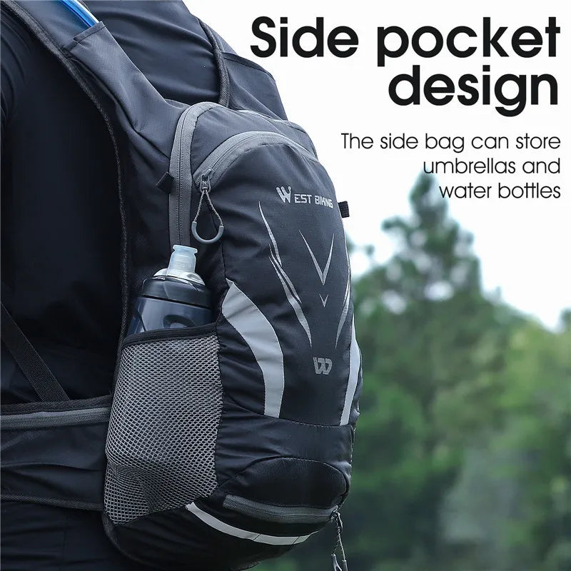 WEST BIKING 16L Cycling Backpack Waterproof Ultralight Bicycle Bag Outdoor Mountaineering Hiking Travel Bike Hydration Backpack