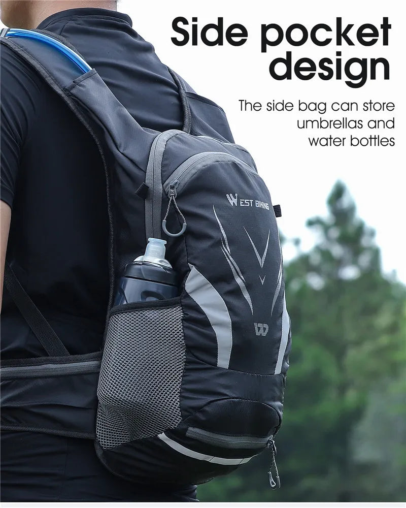 WEST BIKING 16L Cycling Backpack Waterproof Ultralight Bicycle Bag Outdoor Mountaineering Hiking Travel Bike Hydration Backpack