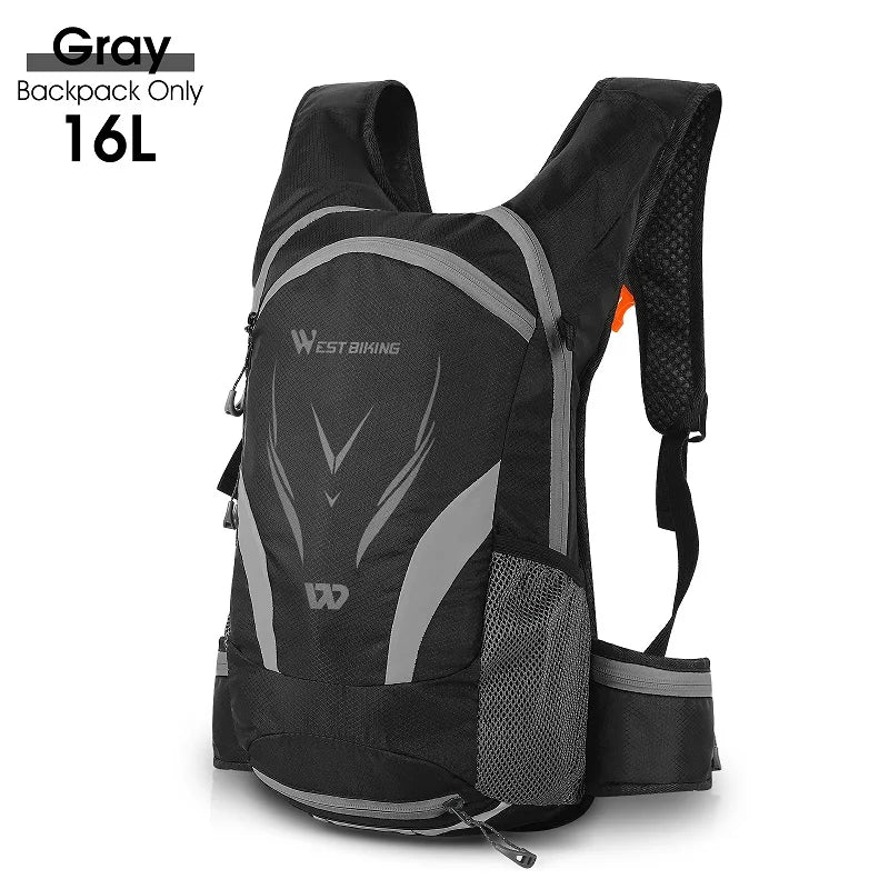 WEST BIKING 16L Cycling Backpack Waterproof Ultralight Bicycle Bag Outdoor Mountaineering Hiking Travel Bike Hydration Backpack