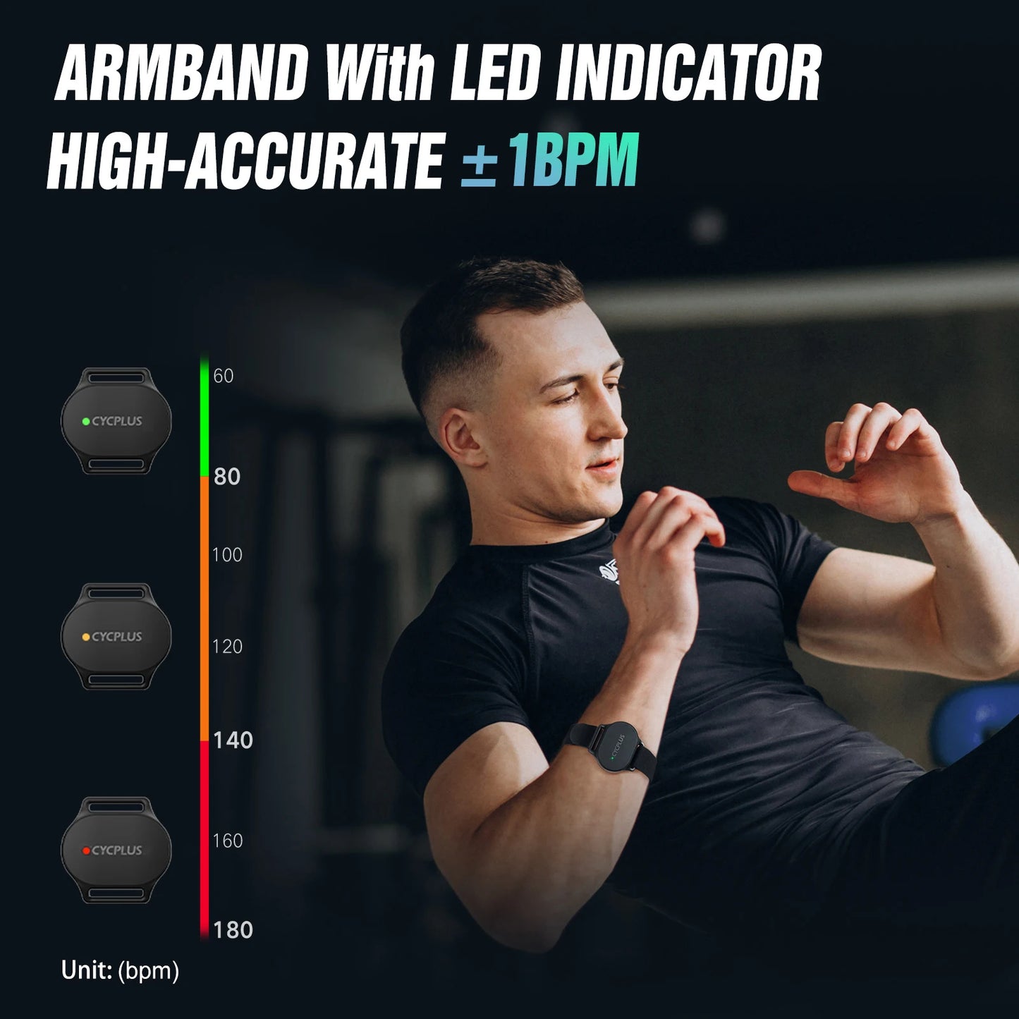 CYCPLUS H2 Heart Rate Monitor Chest Strap BLE ANT+ Heart Rate Monitor Chest Sensor with 500h Battery, IPX7 Waterproof