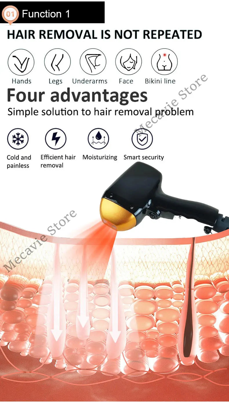 2025 Newest 4 In 1 Diode Laser Pico 808 Carbon Peeling RF Ipl Nd Yag Picosecond Laser Opt Hair Removal Tattoo Removal Machine