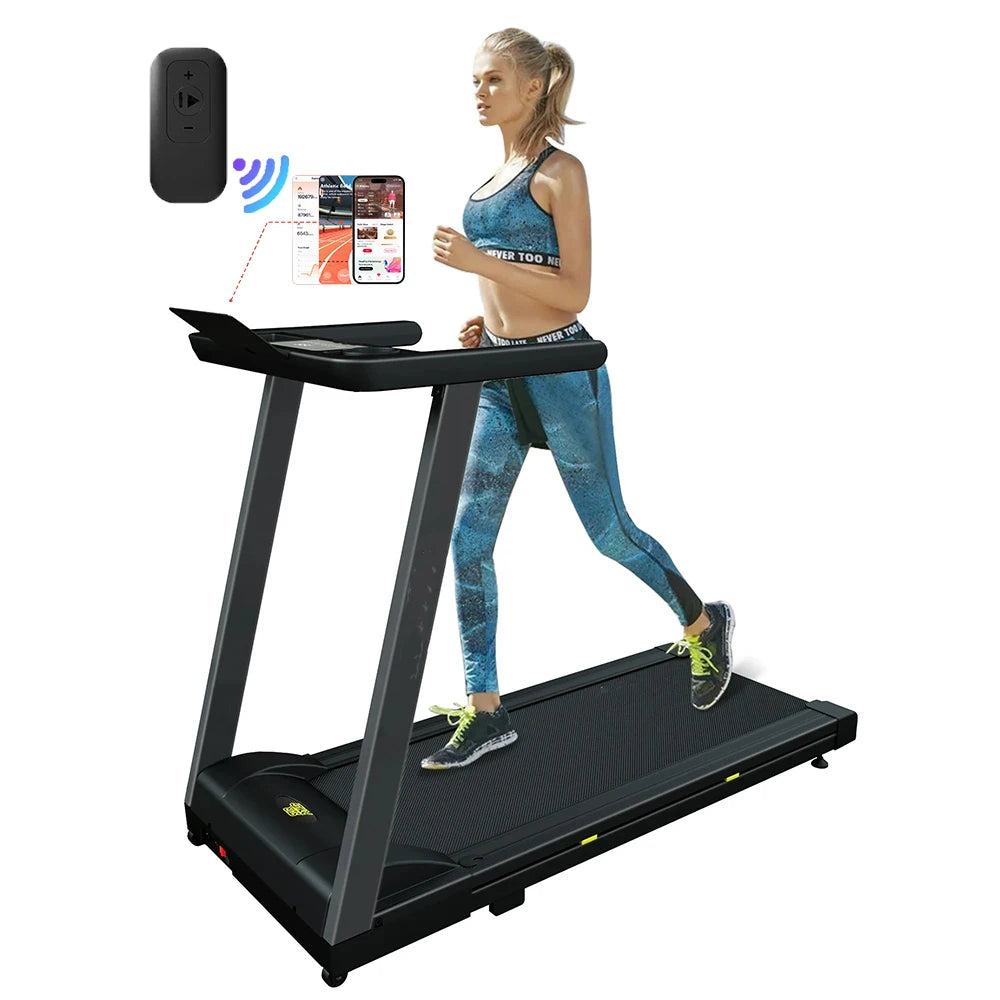 3.0HP Treadmills Electric APP Online Monitoring 7.5MPH Remote Control Foldable Quite Running Walkingpad for Home Portable 300LBS